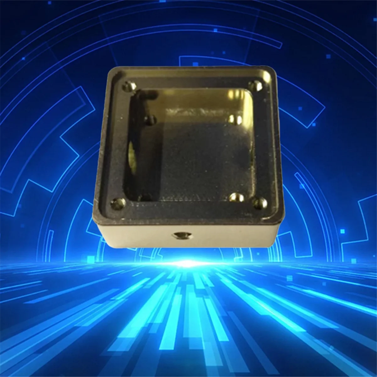 Экранированный корпус из алюминиевого сплава 19X19X5 5 мм золотой проводящий