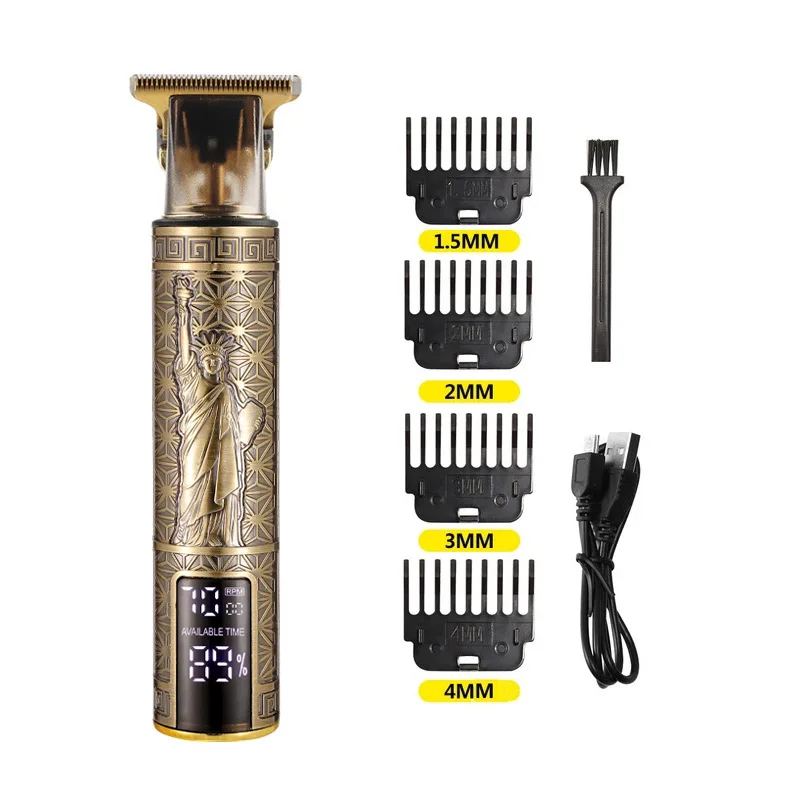 

Rechargeable Hair Trimmer R Blade Trimmer Haircut Set Cordless T9 Hair Clipper