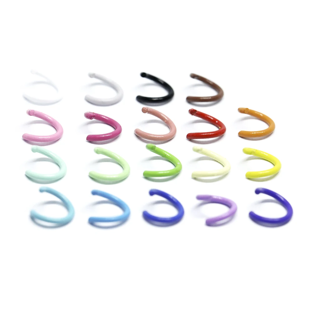 100pcs/lot 1.2x8mm Colorful Open Circle Split Ring Jump RingsNecklace Bracelet Earring Pendant Connectors DIY Making Accessories