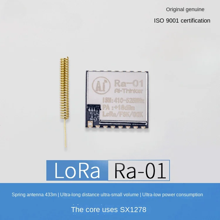 

SX1278 LoRa Wireless RF Data Transmission Module SPI Interface 433MHz Antenna Ra-01
