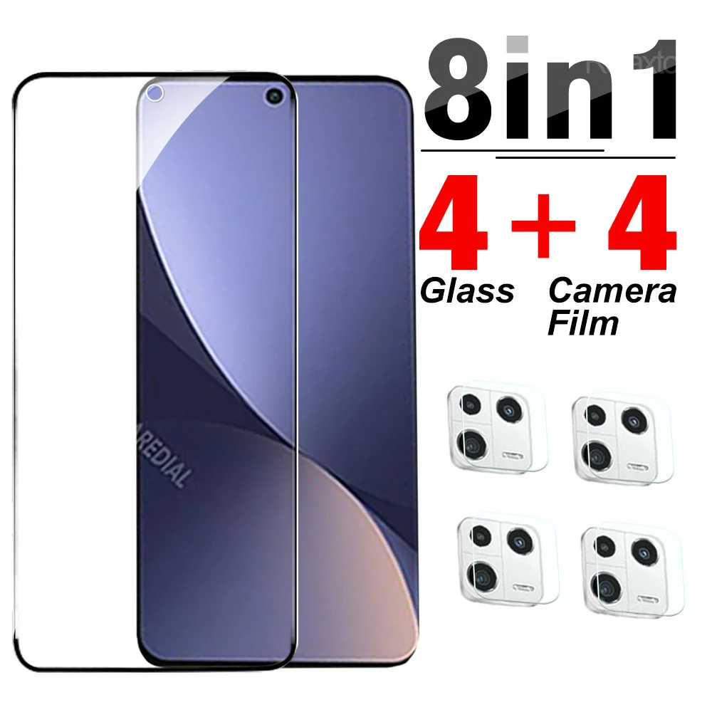 

Закаленное стекло 2-8 в 1 для xiaomi 13, Защита экрана для xiaomi 13 pro, Защитная пленка с защитой от отпечатков пальцев