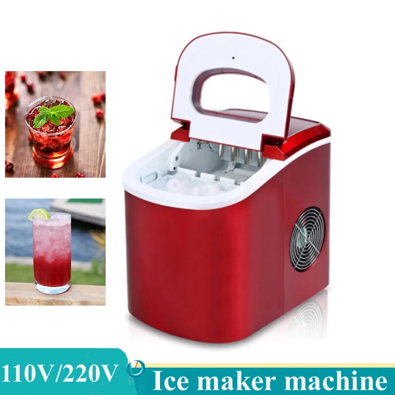 

Коммерческая автоматическая машина для льда, электрическая цилиндрическая машина для льда 15 кг/24 ч, мини-машина для льда для магазина молочного чая