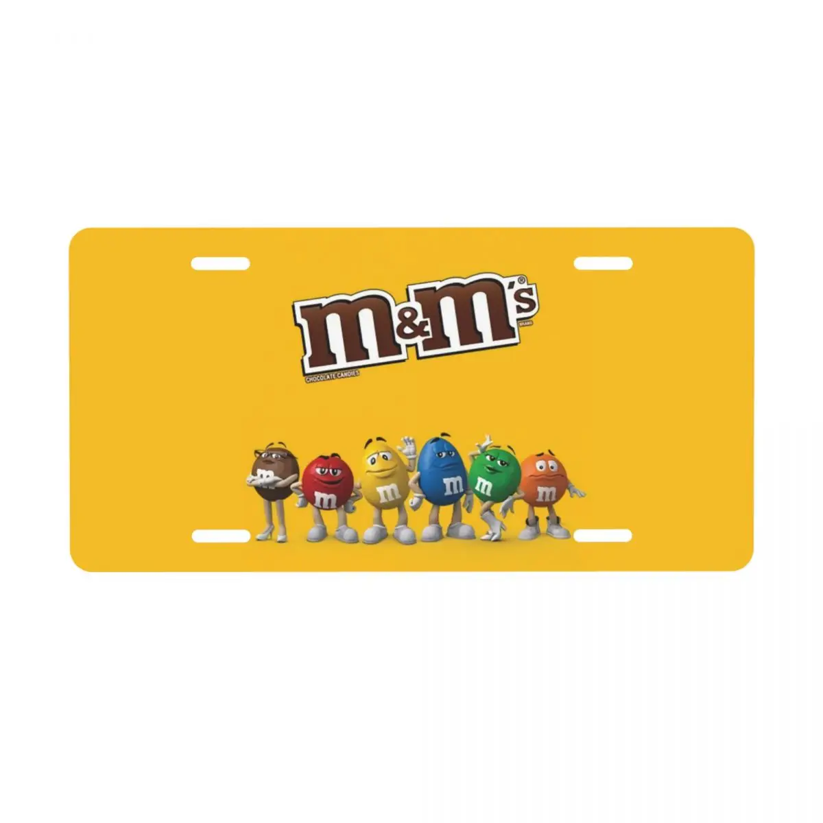Индивидуальный M &amp M's шоколадные бобы декоративный металлический номерной