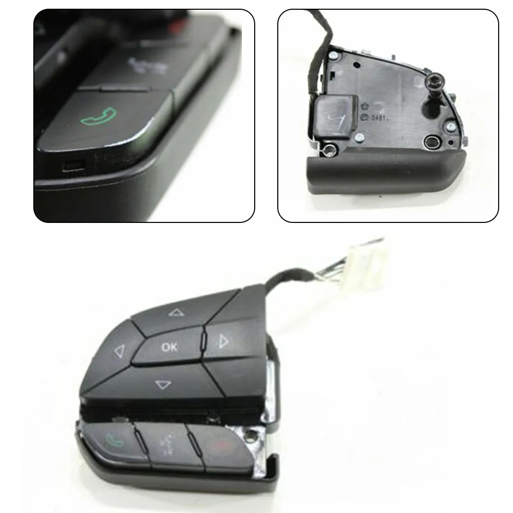 

Brand New Switch Steering Wheel 1pcs 2014-2018 68159639AC 68321893AA ABS AUDIO Accessories Black EVIC For Jeep