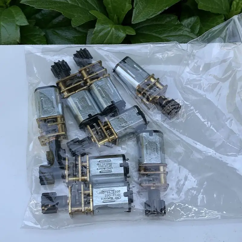 GA12-N20 DC Gear ed Motor D вал с 10-зубчатым редуктором прецизионный редуктор 3V 6V для