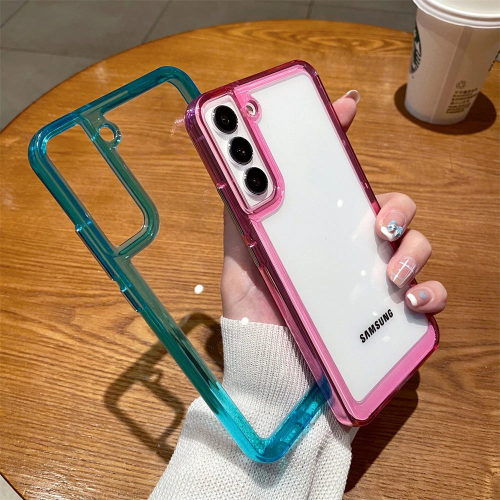 

Luxury Transparent Shockproof Case for Samsung S23 S22 S21 FE Plus Ultra A22 5G A12 A32 A52 A72 4G A33 A53 A73 A13 Crystal Cover