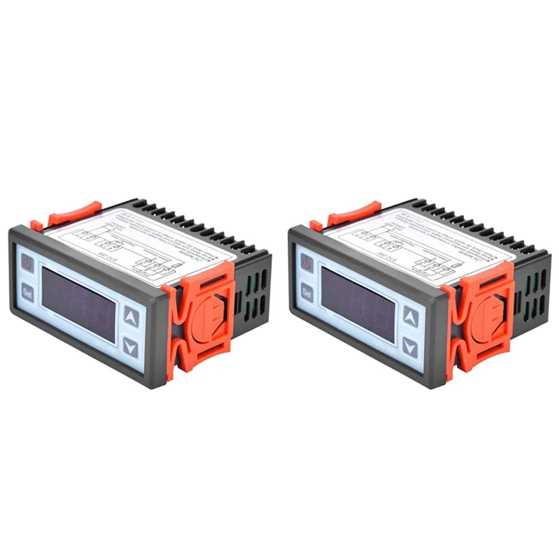 

2X Φ цифровой регулятор температуры термостата, микрокомпьютер, регулятор нагрева холодильника, 220 В переменного тока