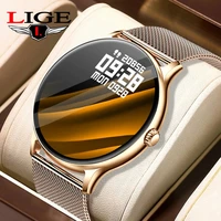 lige gps track 2022 bluetooth call women smart watch men full touch fitness track waterproof men smartwatch lady for android ios