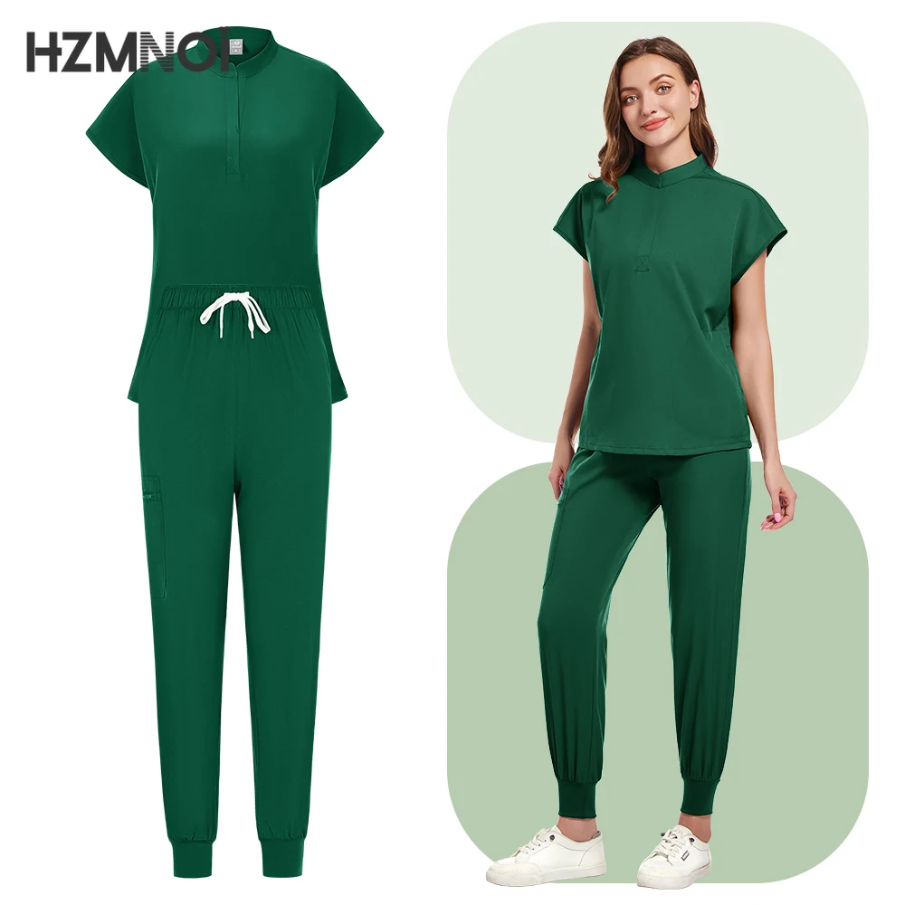 Многоцветная унисекс с короткими рукавами аптечная униформа медсестры