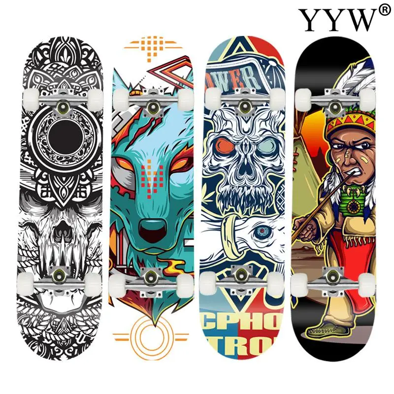 4 Wheels Maple Roller Skate Board Skating Men For Adult Highly Smooth Outdoor Professional Surf Land Board Skateboard