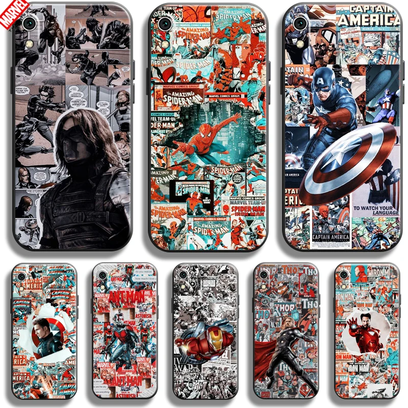 

Marvel Avengers Phone Case For Xiaomi Redmi 7A Back Carcasa Coque Soft TPU Black