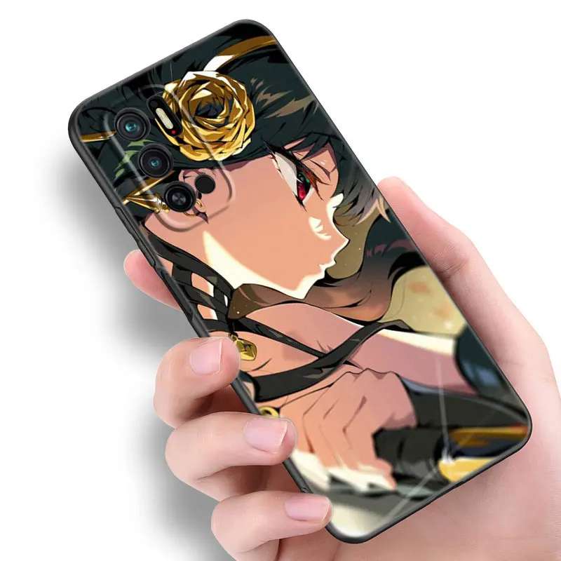 Черный силиконовый чехол для телефона Spy X Family Anime Xiaomi Redmi Note 10 11 11S 12 13 Pro 4G Plus 11T 5G 10S