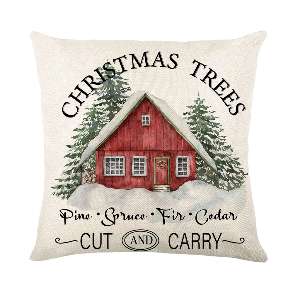 

Хлопковая декоративная подушка 45x45 см Christmas Decoration Cushion