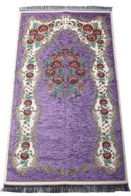 

IQRAH Luxury Gülce Chenille Prayer Mat-0260-Lilac Color