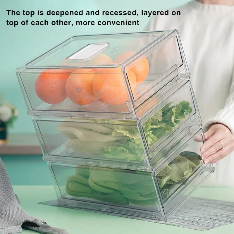 

Новый прозрачный контейнер для хранения, коробка для холодильника, ящик для холодильника, коробка для еды, коробка для хранения фруктов и овощей