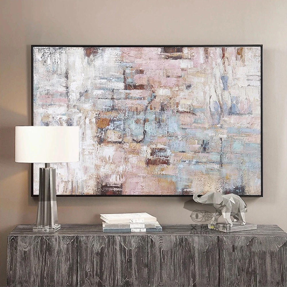 Искусство на стену текстурированная ручная роспись маслом Современный домашний