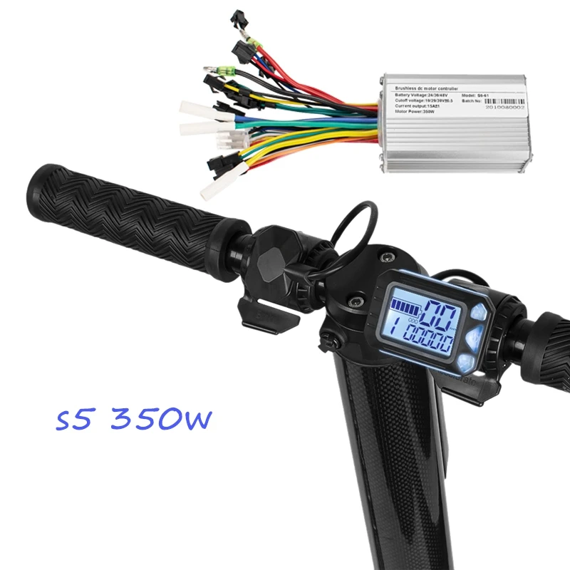 E-bike 24V 36V 48V Electric Bicycle Brushless DC Controller 350W Controller LCD Scooter Controller With Ebike Conversion Kit