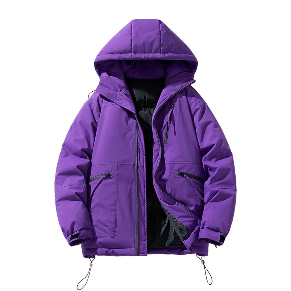 

KOODAO Winter Cotton-padded Warm Coat Windbreaker Outerwear Thick Luxury High Quality Clothing Puffer ,Black/Beige/Coffee/purple
