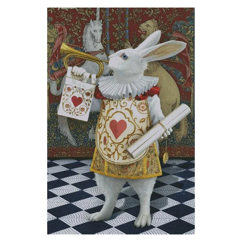 Золотая коллекция Amishop шикарный комплект для вышивки крестиком кролик Батлер