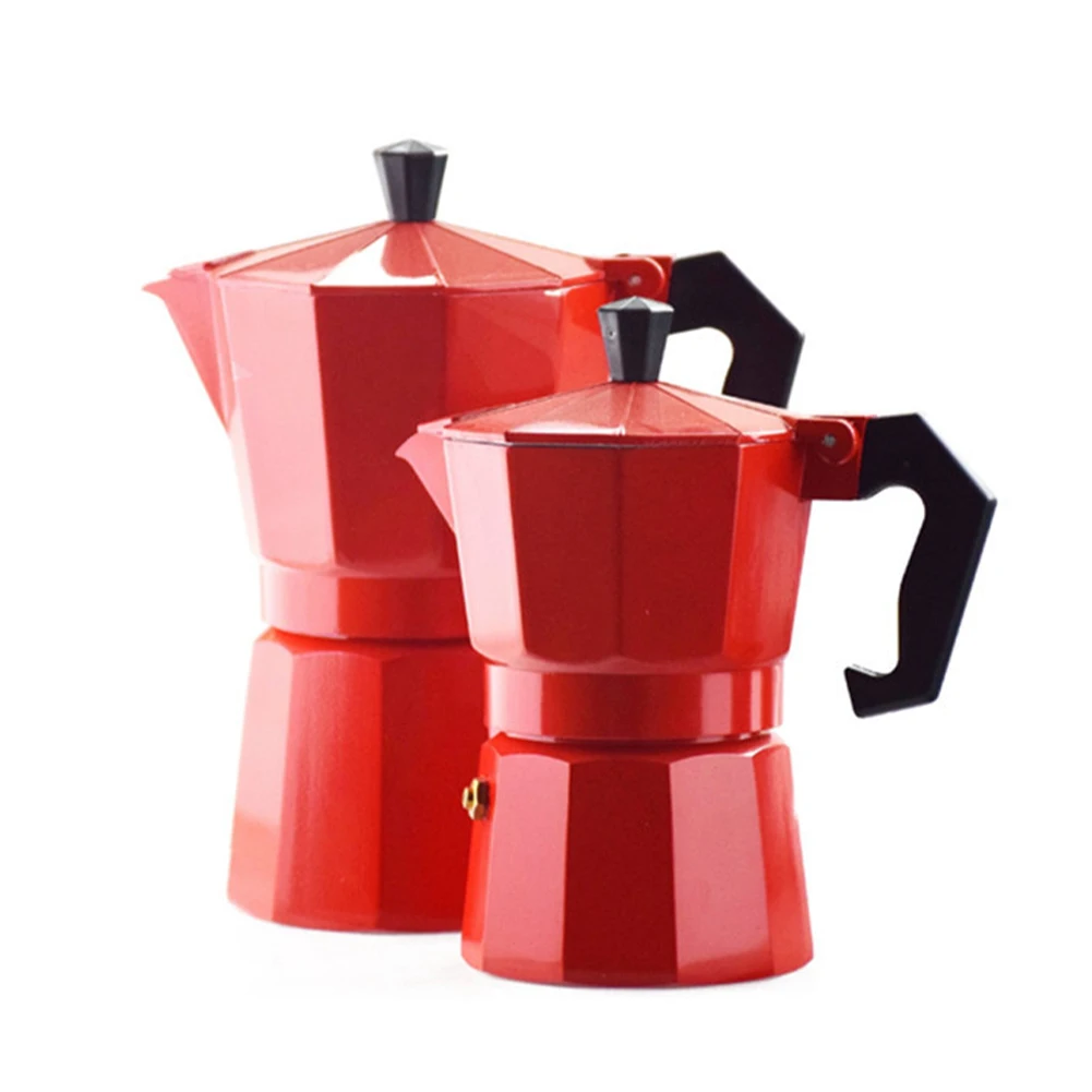 

150ML Coffee Moka Pot Espresso Coffee Maker Moka Pot Aluminum Coffee Brewing Tools Coffee Kettle For Home Office Coffeeware