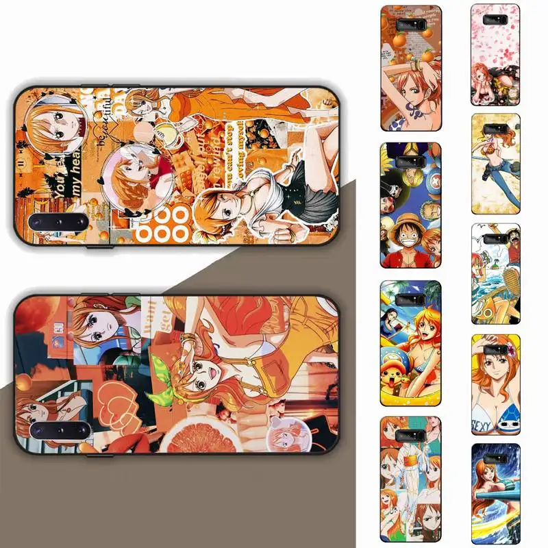 

BANDAI One Piece Nami Phone Case for Samsung Note 5 7 8 9 10 20 pro plus lite ultra A21 12 72