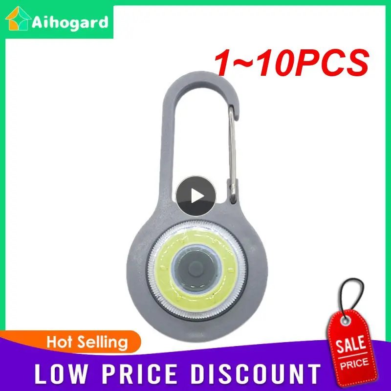 

1~10PCS Carabiner Lamp Keychain Light Hiking Torch Lamps Luminous Backpack Night Walking Light Tools Mini LED Flashlight Hot