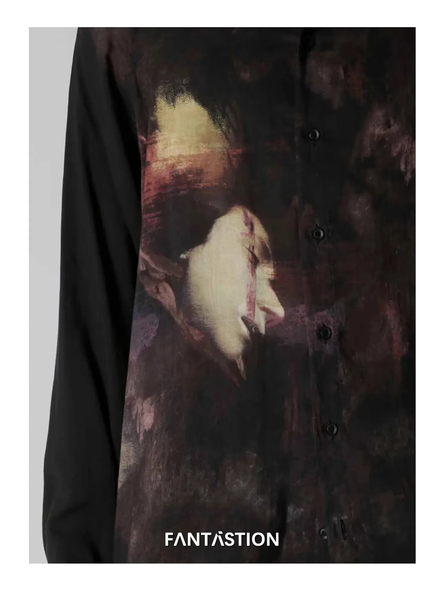 FANTASTION Стиль масляной живописи Unsiex Гавайская рубашка Негабаритные мужские