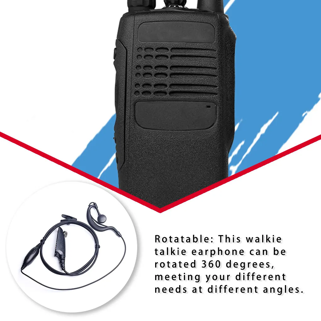 

Walkie Talkie Earpiece Two Way Radio Earphone Audio Sound Headset