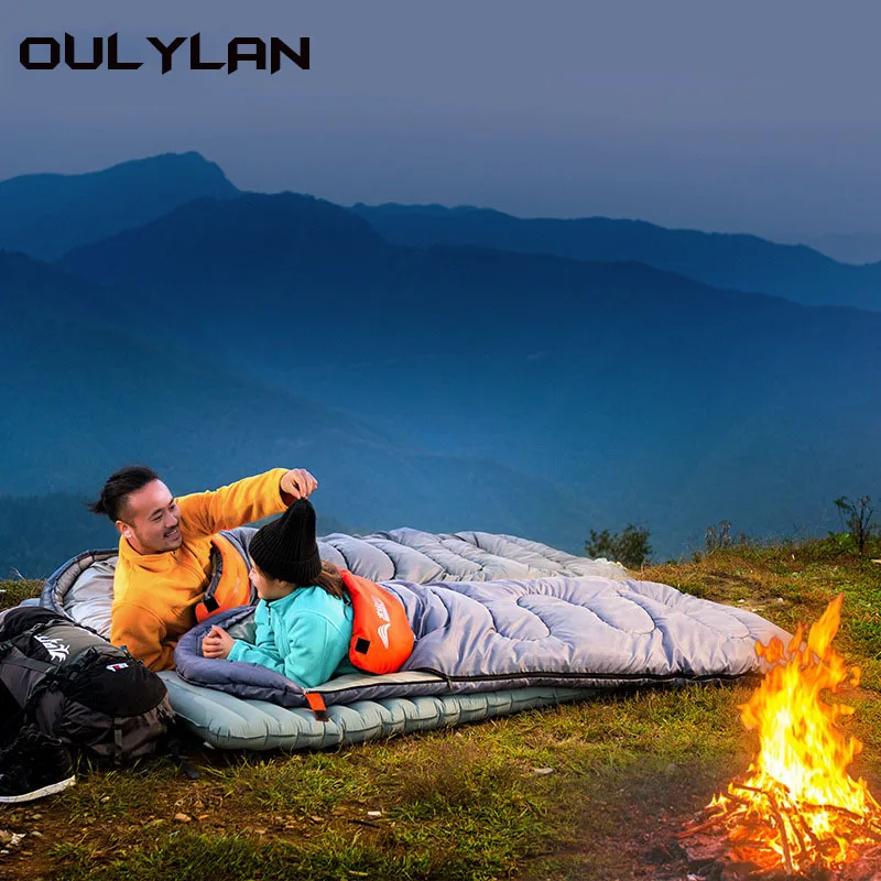 

Утепленный спальный мешок Oulylan, ультралегкий водонепроницаемый спальный мешок для кемпинга, для путешествий на зиму
