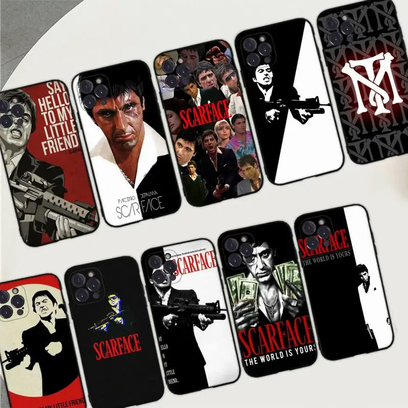 

MaiYaCa Fundas Scarface Tony Montana Phone Case Silicone Soft for iphone 14 13 12 11 Pro Mini XS MAX 8 7 6 Plus X XS XR Cover