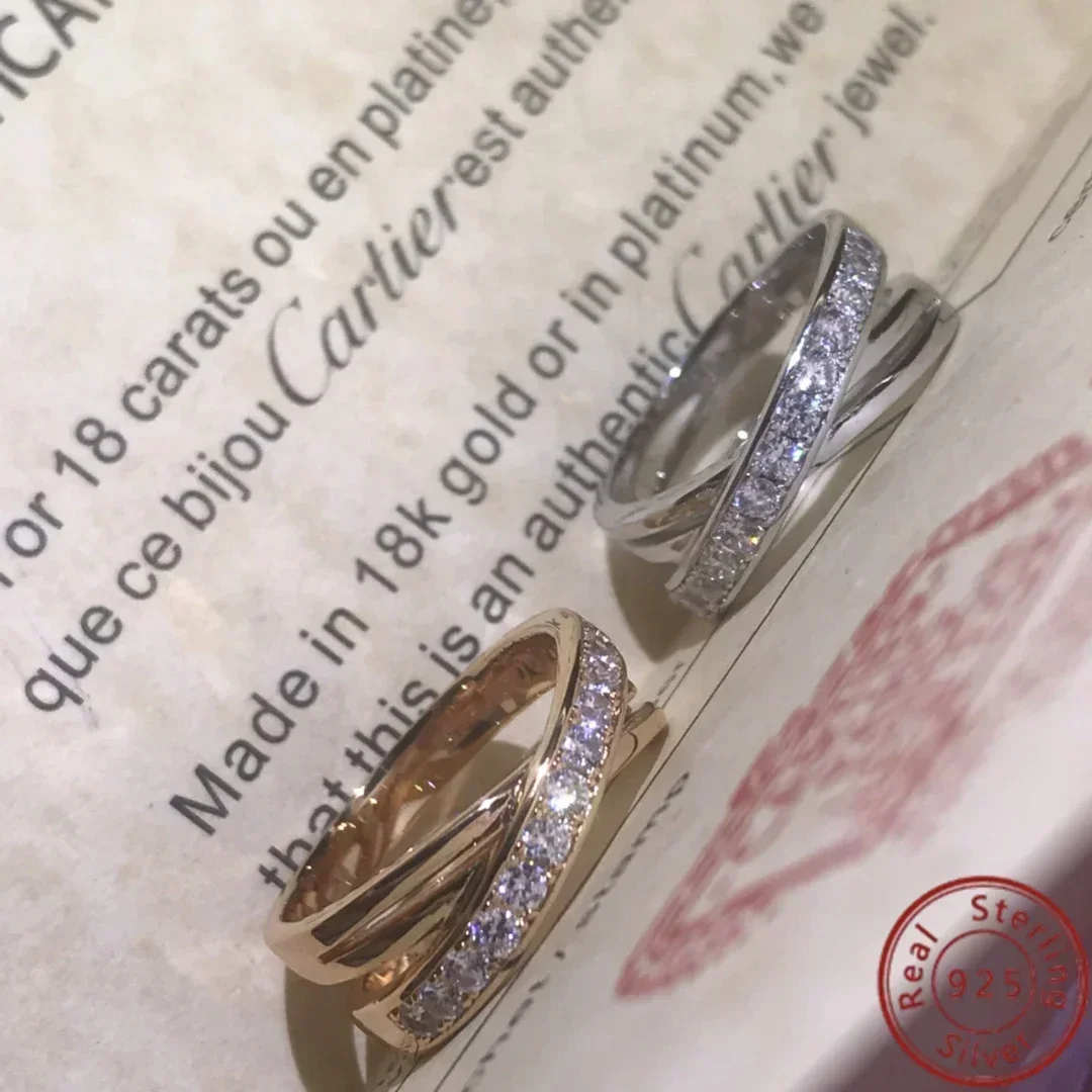 Новинка 2024 кольцо ct из серебра s925 пробы высокий шик улучшите ваш стиль стильный