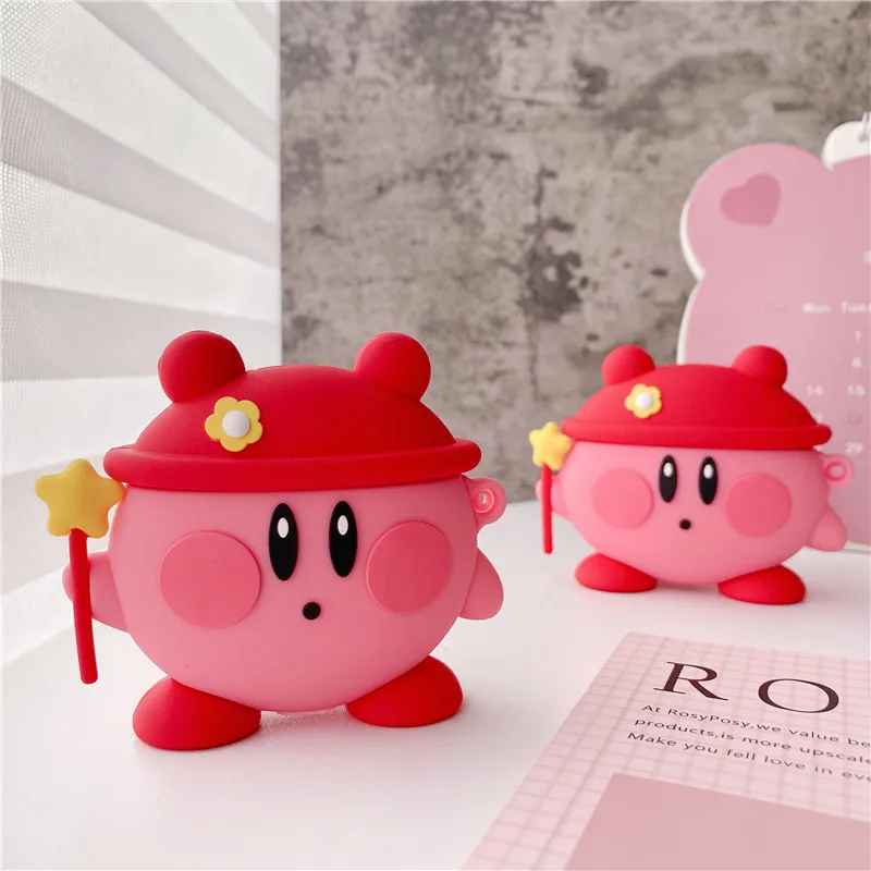 

C-108-KB Personality Cartoon Cute Pink Star Apple AirPods 2 Case Cover AirPods Pro Case IPhone Earphone Accessories Air Pod Case