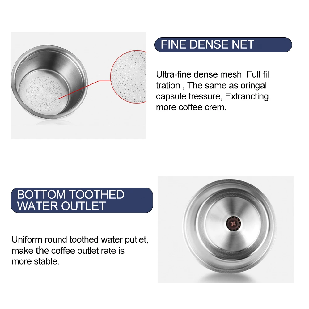 Многоразовая капсула для Dolce Gusto силиконовая втулка металлическая Кофеварка из