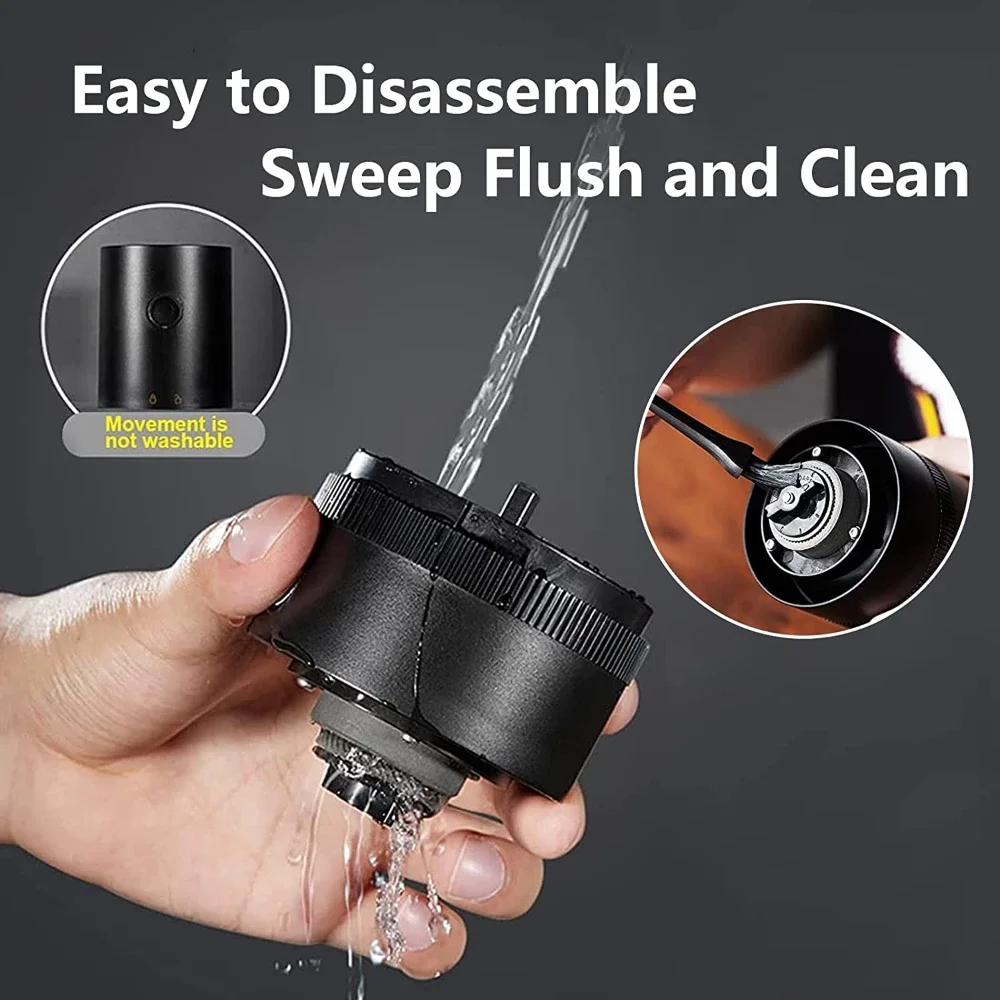 Портативная обновленная электрическая кофемолка HOCOSHINE зеркальная мельница