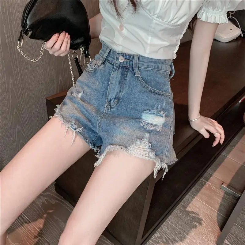 

Womens Denim Shorts Ripped Short Pants for Women To Wear Mini Jeans XL Aesthetic New In Offer Free Shipping Clothes Clothing Hot