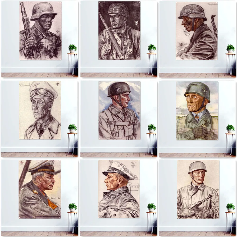 

Des Reiches Soldaten WW II War Art Banner Wall Hanging Flag GER Wehrmacht Posters & Prints Home Decor Tapestry Canvas Painting