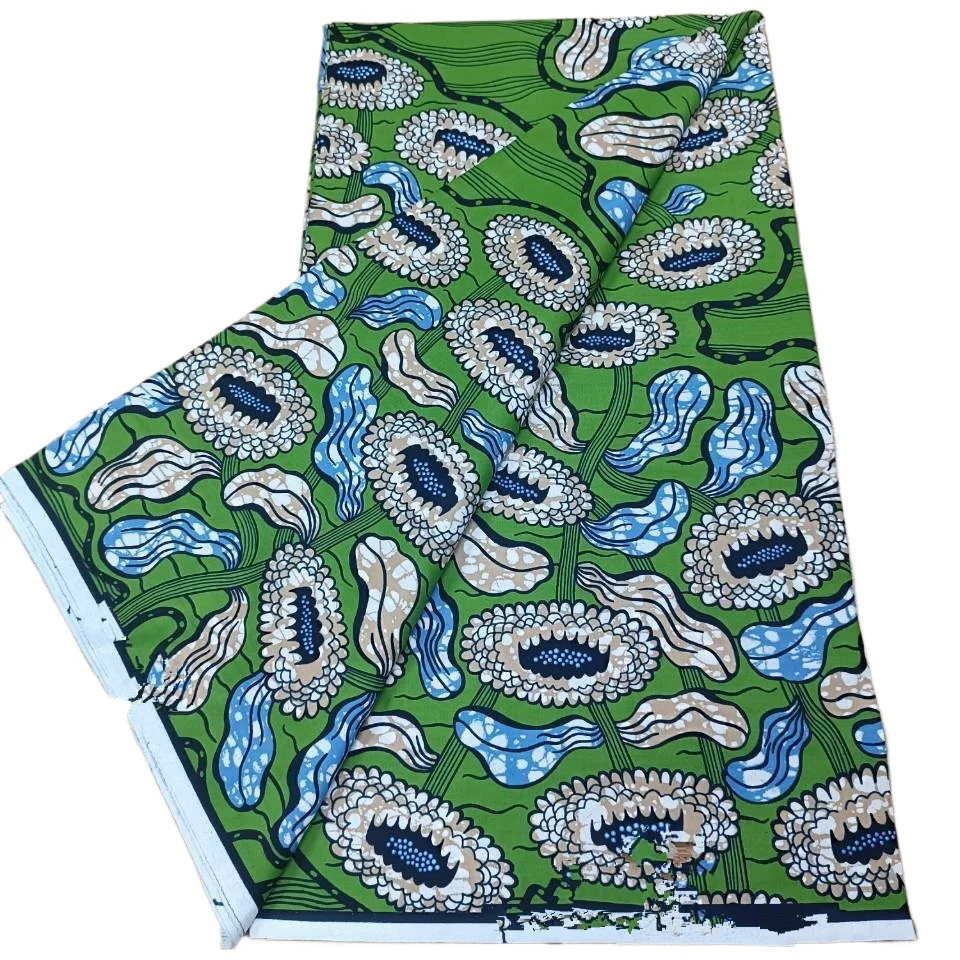 100% хлопок батик Нигерия женский стиль восковая ткань Анкара мягкая Pagne 2024 новая