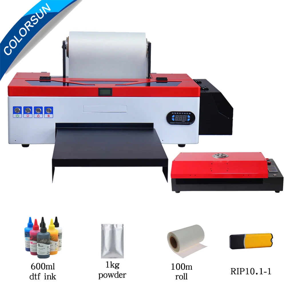 

Colorsun Dtf Printer A3 Direct to Film T-shirt Printing Machine For Epson DX5 R1390 L1800 DTF Printer For T-Shirt Hoodies Jacket