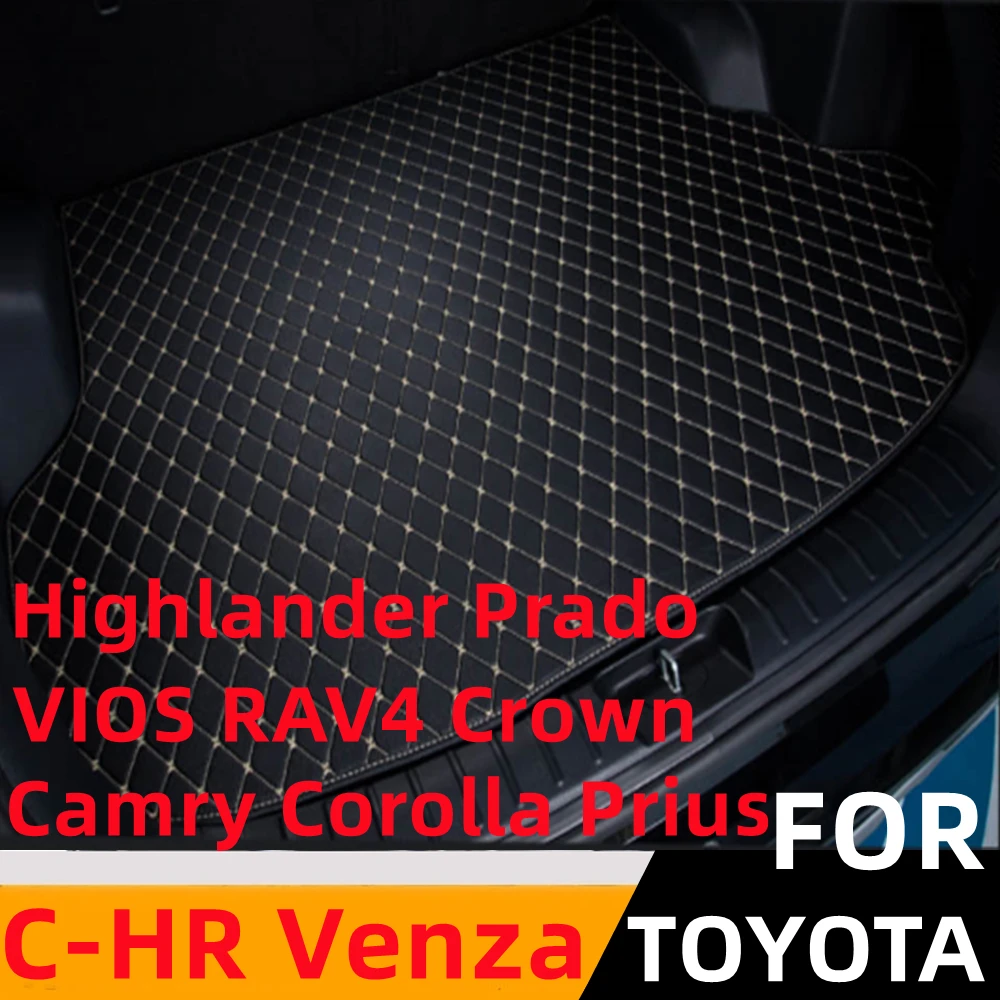 

Sinjayer Car Trunk Mat Tail Boot Luggage Pad Carpet For TOYOTA Venza C-HR Prius VIOS RAV4 Crown Camry Corolla Highlander Prado