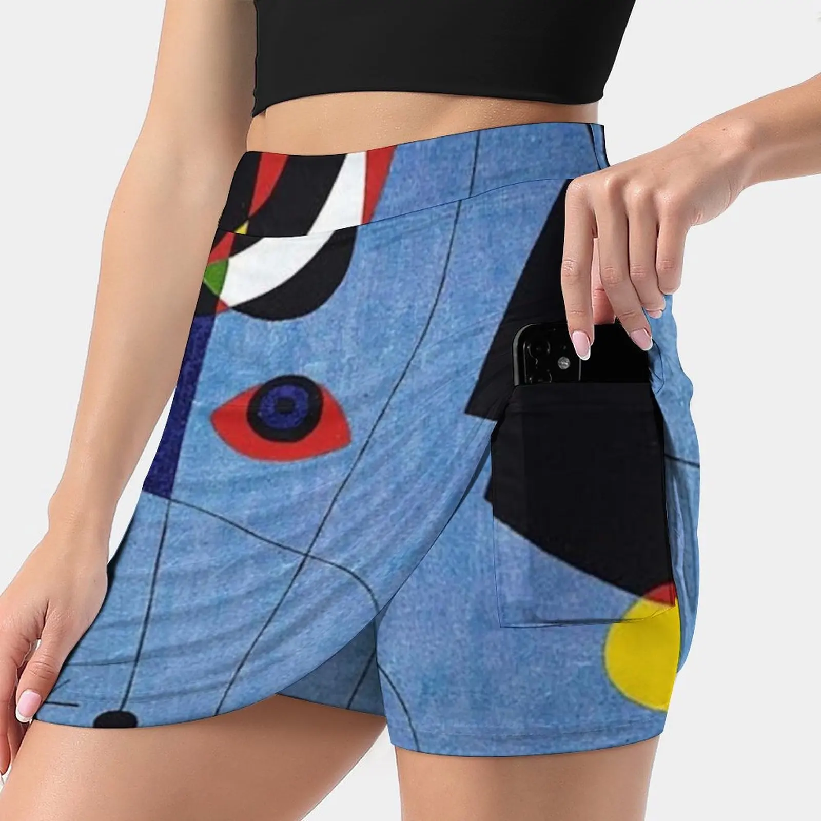 

Miro 3 Skirts Woman Fashion 2022 Pant Skirt Mini Skirts Office Short Skirt Geometric Black White Minimal Minimalist Lines Curve