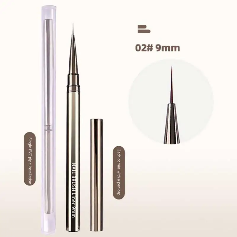 

Acrylic French Stripe Nail Art Liner Brush Set 3D Tips Manicure Ultra-thin Line Drawing Pen UV Gel Brushes Painting Tool