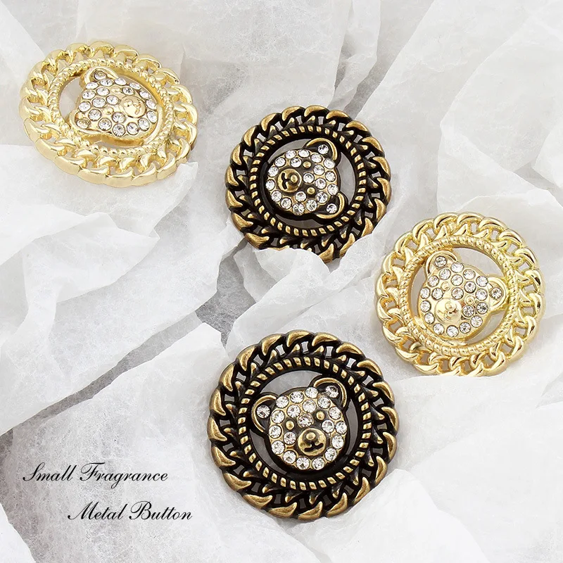 6 шт. маленькие духи с мультяшным медведем роскошные украшения со стразами