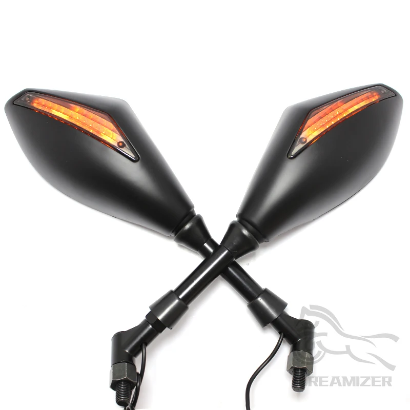 Зеркала заднего вида для мотоцикла Светодиодные поворотники 8/10 мм Hyosung GT125R GT250R