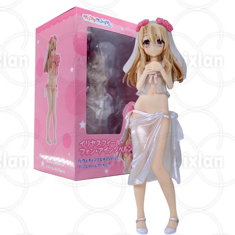 

21cm Anime Fate/kaleid Liner Illya Action Figure Illyasviel von Einzbern Wedding bikini kaleid liner PVC Action Figure Toy Gift
