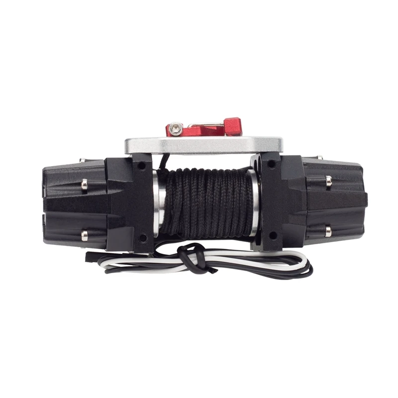 

RC Car Dual Motor Metal Winch Large Load Capacity Winch With CH3 Cable For 1/10 RC Crawler Car Axial SCX10 Traxxas TRX4