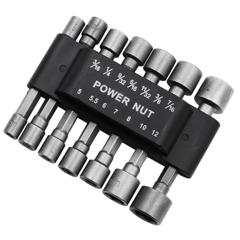 9/14 шт. отвертка шестигранная гайка сверло инструмент набор торцевых ключей