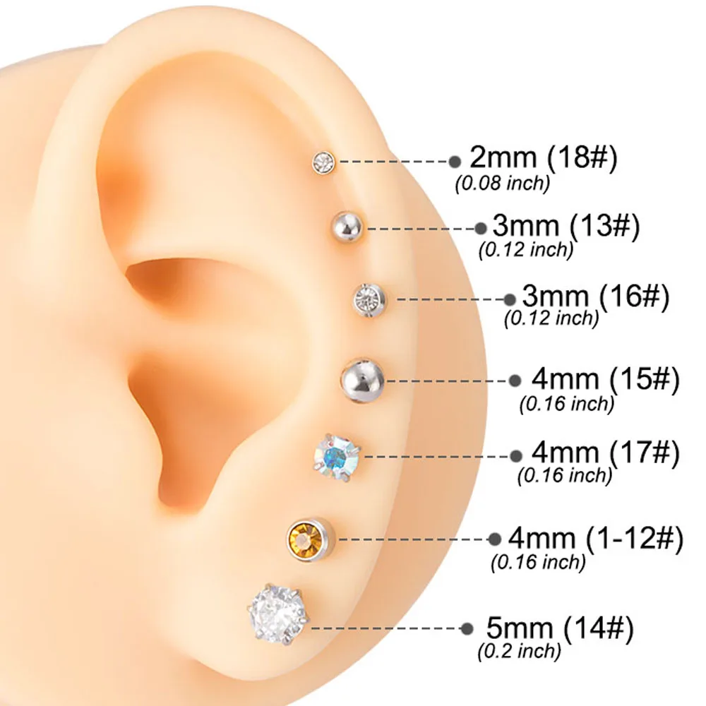 Пистолет для безопасного Пирсинга Ушей носа 1 шт. серебристый черный золотой