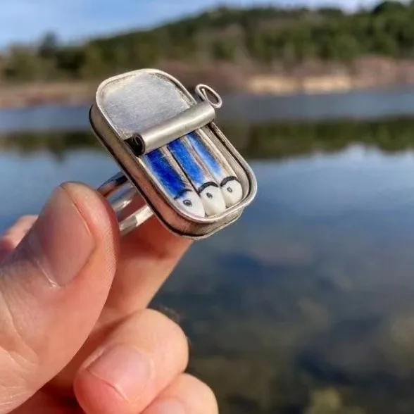 Новое поступление ювелирных изделий имитация консервированной еды