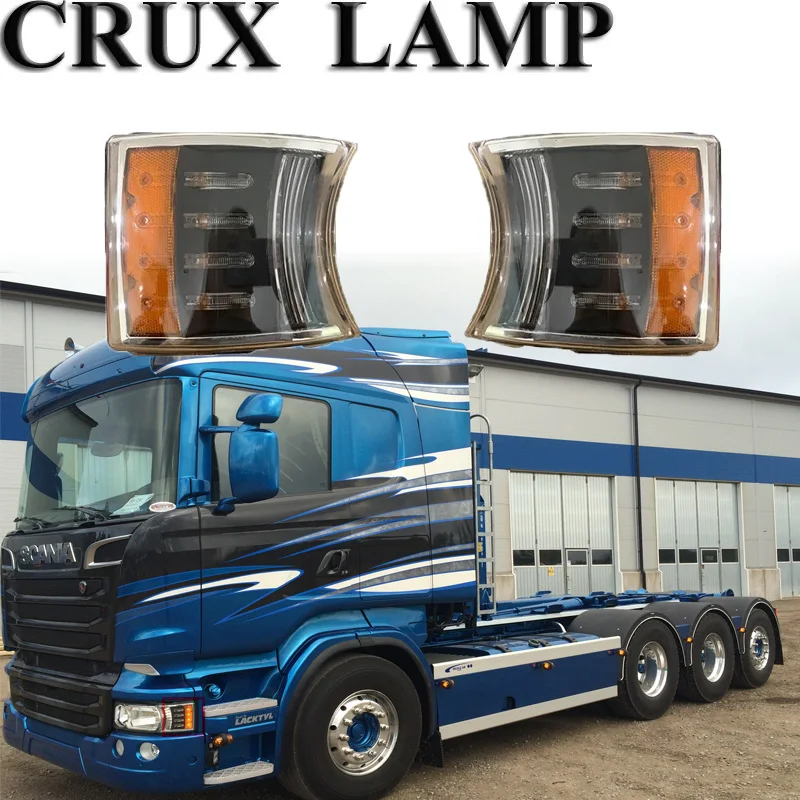 1 шт., светодиодная угловая лампа 24 В для Scania R730, P450, R420, R500, R520, R620, босветильник 1747981