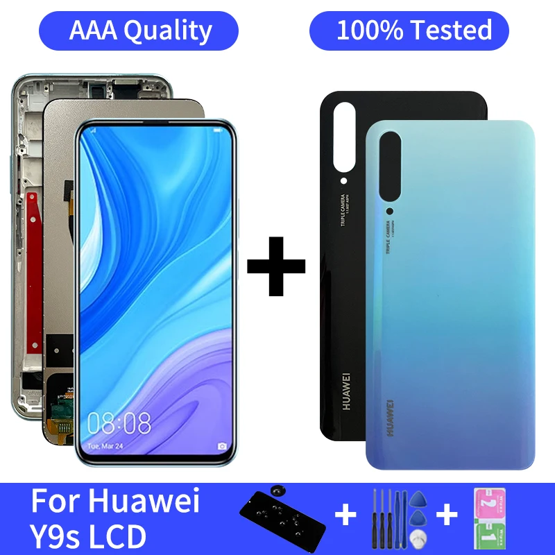 6 59-дюймовый дисплей Y9S для Huawei Y9s STK-L21 L22 LX3 ЖК-дисплей с цифровым преобразователем